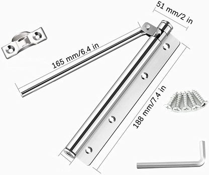 Automatic Door Closer Heavy Duty Self Closing Device for Home Office and Commercial Use Smooth and Controlled Door Closing