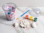 DIY Paint Kit For Kids Creative Play And Party Favors With Unpainted Plaster Figures Daisy Grapes Pineapple