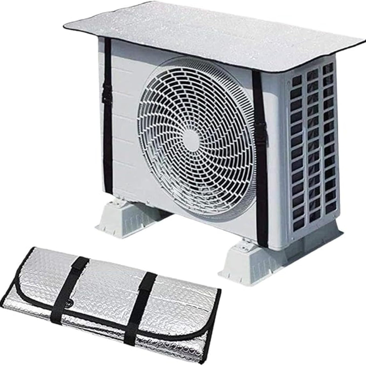 Premium Split AC Outdoor Unit Heat Insulation Sheet – Universal Sunshade Protective Roof & Sun Shield Cover