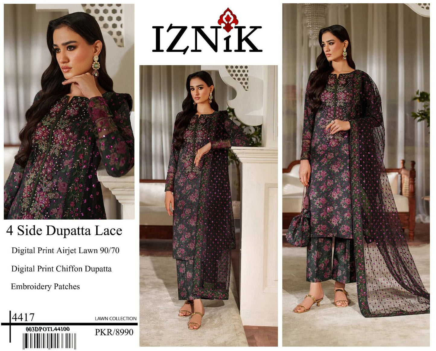 IZNIK LAWN SUMMER SUIT