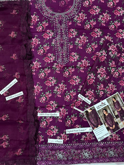 IZNIK LAWN SUMMER SUIT