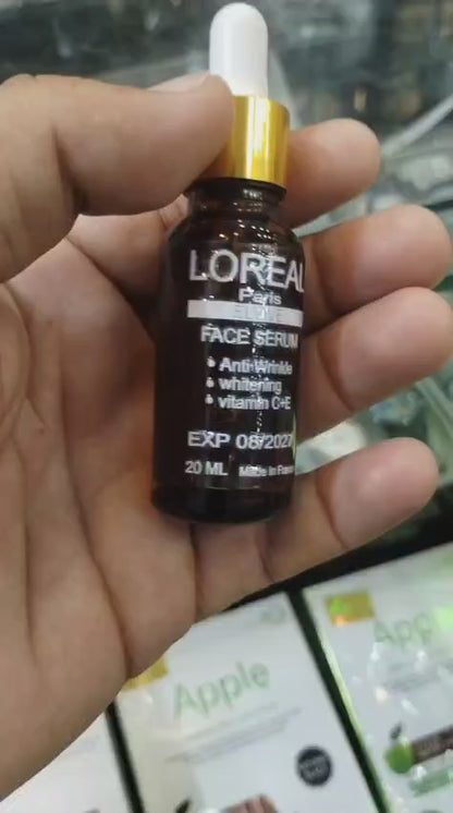 L'Oreal Paris Elvive Anti-Wrinkle & Ultra-Whitening Face Serum – Advanced Vitamin C + E Glow Treatment (20ml)